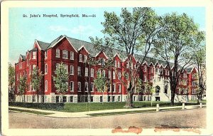 St. John's Hospital Springfield Mo. Missouri Vintage Postcard Standard View Card 