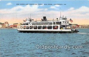 San Diego & Coronado Ferry San Diego, CA USA Ship Unused 