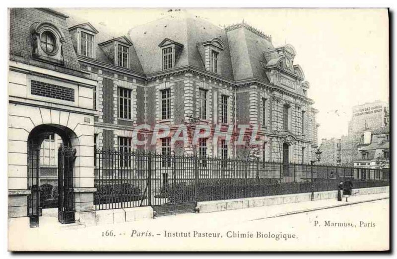 Old Postcard Paris Institut Pasteur Organic Chemistry