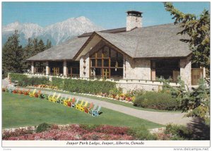 Jasper Park Lodge, Garden, JASPER, Alberta, Canada, 50-70´s
