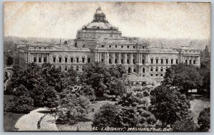 Vtg Washington DC Congressional Library 1910s Old View Postcard