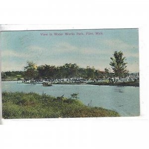 View in Water Works Park-Flint,Michigan 1910