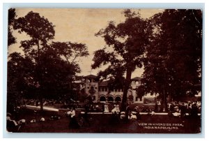 c1940s View in Riverside Park Indianapolis Indiana IN Posted Postcard 