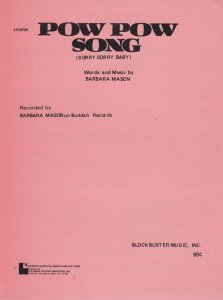 Pow Pow Song Barbara Mason 1970s Sheet Music