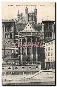 Old Postcard Lyon Apse Basilica of St. John and Fourviere