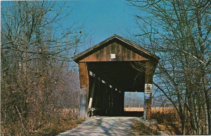 Bean Blossom Creek - McMillan Covered Bridge - Bloomington IN, Indiana