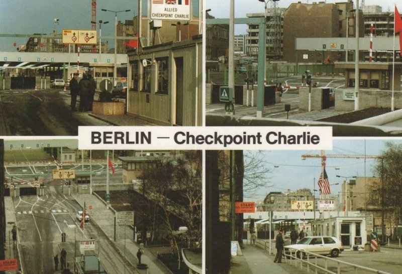 Berlin Wall Checkpoint Charlie German Postcard