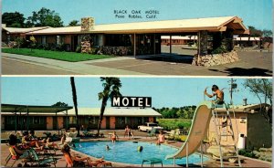 Black Oak Motel Paso Robles California Postcard