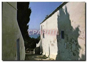 Modern Postcard An alley towards the sea Sidi Bou Said Tunisia