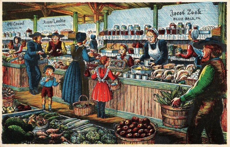 Dutch Country Market Postcard 2R3-531 