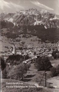 Italy Cortina d'Ampezzo mit Tofana Dolomitenstrasse Real Photo