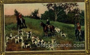 Hunting, Hunters, 1910 postal used 1910