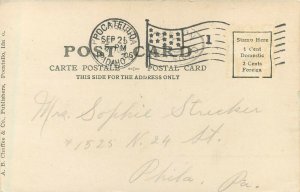 c1906 Postcard; Pocatello ID Town View from Northwest Bannock County posted