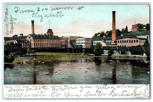 c1905 Fox River Paper Mill Exterior Building Appleton Wisconsin Vintage Postcard