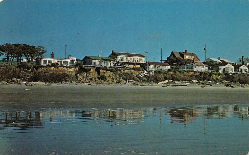 Waldport Oregon Edgewater Motel, Photochrome Vintage Postcard U13110