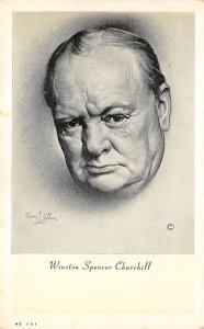 Portrait of Winston Spencer Churchill Unused 