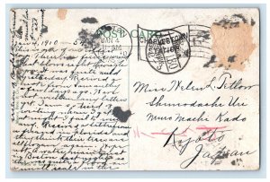 1910 Horse Car, Turret Clock, Boston Massachusetts MA Posted Postcard