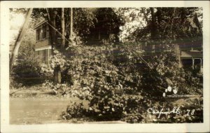 1938 Hurricane Damage on Chapin St. - Possibly Brattleboro VT? RPPC