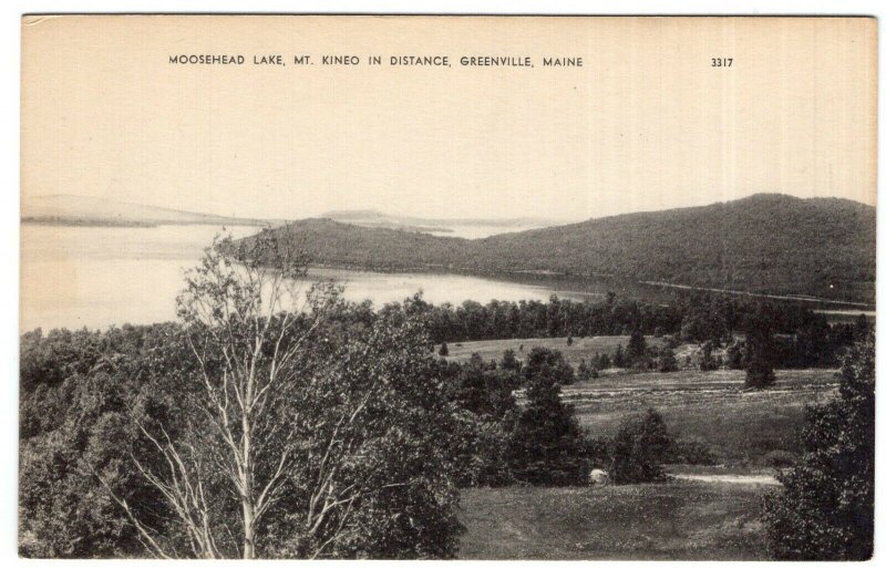 Greenville, Maine, Moosehead Lake, Mt. Kineo In Distance