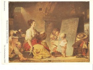 Fragonard. The Schoolmistress Fine art, painting, modern English postcard