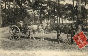 CPA ARCACHON-La Voiture a Sable (27771)