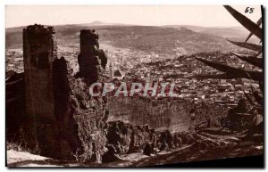 Postcard Old Fes General view and its walls