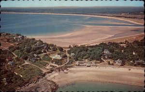 Prouts Neck Maine ME Bird's Eye View Vintage Postcard