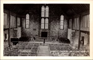 Real Photo Postcard Interior Youth Chapel Mission Farms in Minneapolis Minnesota