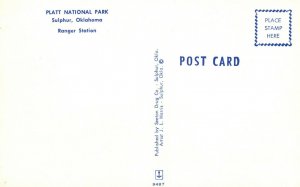 Vintage Postcard Platt National Park Sulphur Oklahoma OK Range Station 