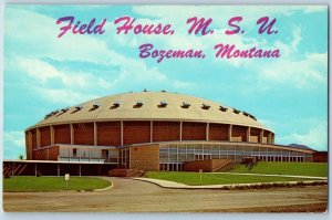 Bozeman Montana MT Postcard Field House Montana State University Stadium