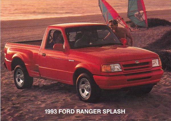 Advertising 1993 Ford Ranger Splash Pickup Truck