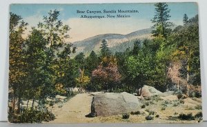 NM Bear Canyon Sandia Mountains Albuquerque New Mexico Postcard K9