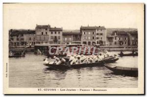 Old Postcard Givors The jousts Pernod Baudrand