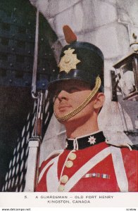 KINGSTON, Ontario, Canada, 1950-1960's; A Guardsman, Old Fort Henry