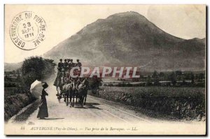 Old Postcard Auvergne Vue Prize De La Caleche Barn
