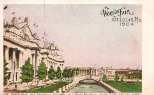 Vintage Postcard 1900's Grand Basin Electricity Education & Mines St. Louis MO