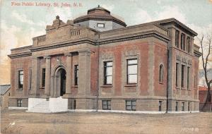 B4891 Free Public Library Saint John    front/back scan