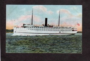 ME Steamship Steam Ship Steamer Governor Dingley Vintage Postcard Maine