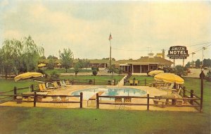 Kennesaw Georgia 1960s Postcard Smith Motel Swimming Pool