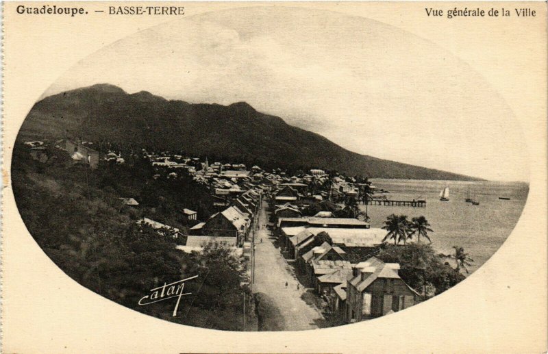 PC CPA GUADELOUPE, CARIBBEAN, BASSE-TERRE, VUE GENERALE, Postcard (b19911)