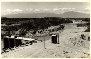 dominican republic, BARAHONA, Santana Weir (1940s) RPPC Postcard