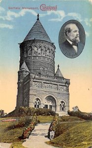 Garfield Monument Located in Lake View Cemetery View Postcard Backing 