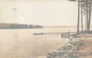 RPPC CONTOOCOOK LAKE FROM WOODMERE NEW HAMPSHIRE REAL PHOTO POSTCARD 1915