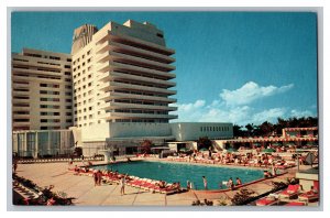 Eden Rock Hotel Miami Beach Florida Postcard Pool & Cabana Club