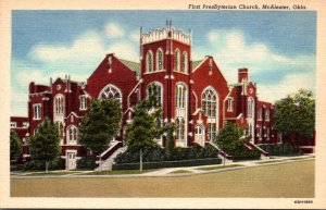 Oklahoma McAlester First Presbyterian Church Curteich