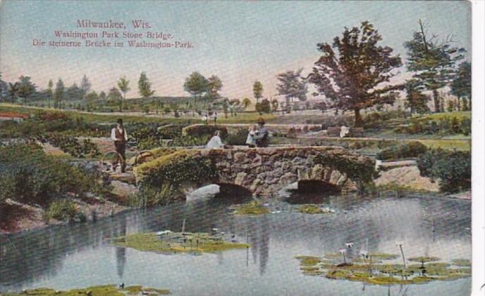 Wisconsin Milwaukee Washington Park Stone Bridge