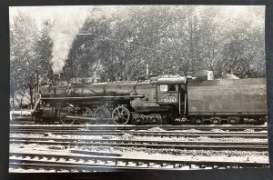 Mint Russia real picture postcard RPPC Railway Train Locomotive