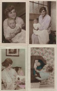 Gladys Cooper & Baby incl WW1 4x Real Photo Rotary Postcard s