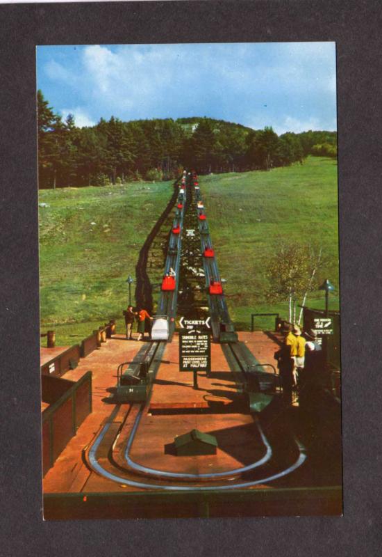 NH Mt Cranmore Ski Skiing Area North Conway New Hampshire Postcard Skimobile