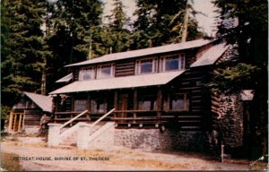 Postcard Retreat House Shrine of St. Therese, Lynn Canal in Juneau, Alaska